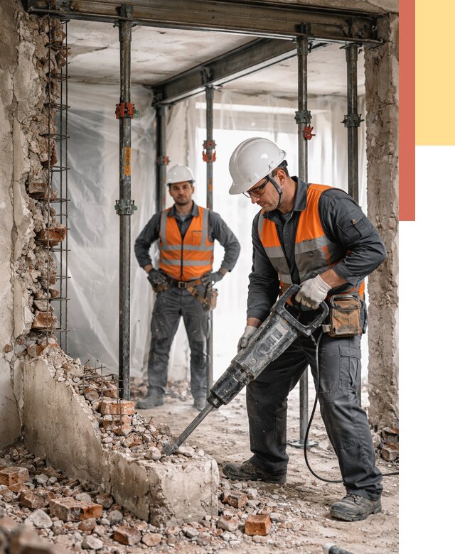 Снос несущих стен в Волгограде от 10651 руб. — демонтаж несущей стены под ключ | ОТДЕЛОЧНИК-Влг