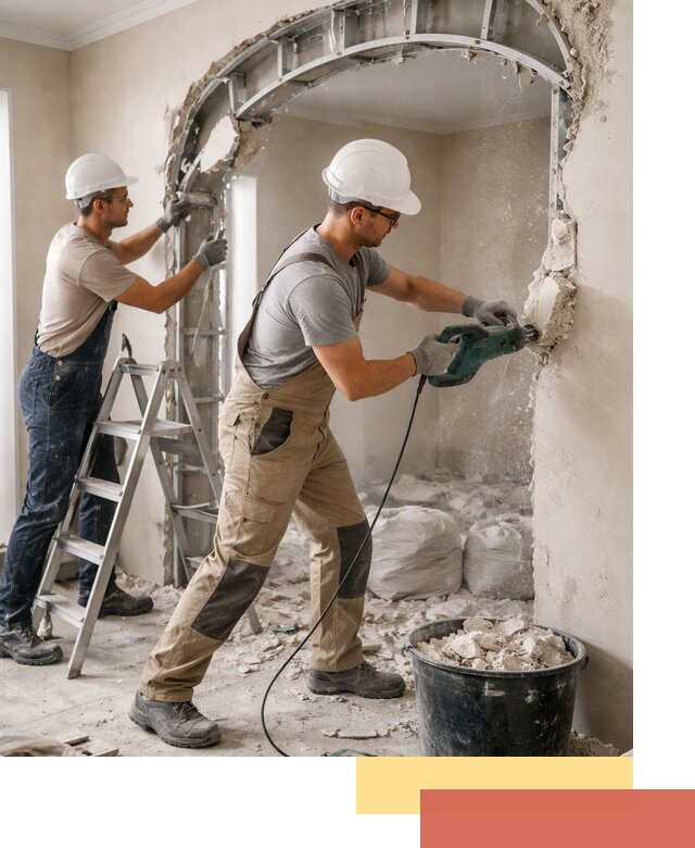 Демонтаж гипсокартонной арки в Волгограде быстро и аккуратно