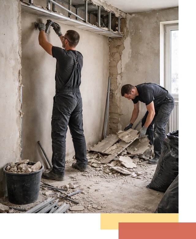 Демонтаж короба из гипсокартона в Волгограде быстро и аккуратно