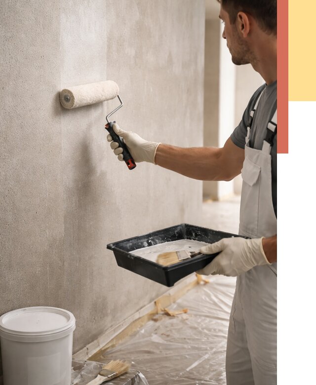 Грунтовка стен в Волгограде от 2286 руб. м2 — быстро, недорого, с материалом | ОТДЕЛОЧНИК-Влг