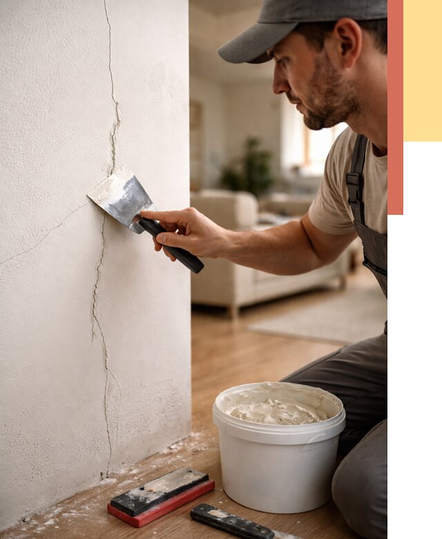 Заделка трещин и сколов в Волгограде от 2546 руб. — быстро и недорого | ОТДЕЛОЧНИК-Влг