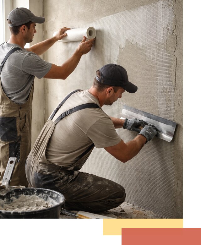 Армирование стен стеклосеткой в Волгограде для прочной отделки