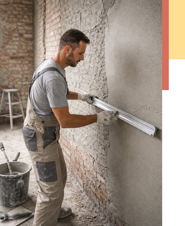 Штукатурка кирпичных стен в Волгограде от 4676 руб/м2 — быстро и недорого | ОТДЕЛОЧНИК-Влг