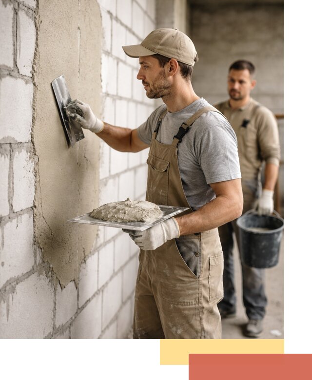 Штукатурка стен из газобетона в Волгограде под ключ