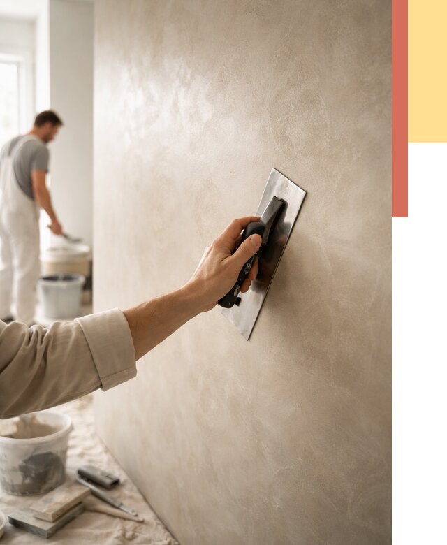 Венецианская штукатурка в Волгограде от 3637 руб/м² — нанесение стен под ключ | ОТДЕЛОЧНИК-Влг