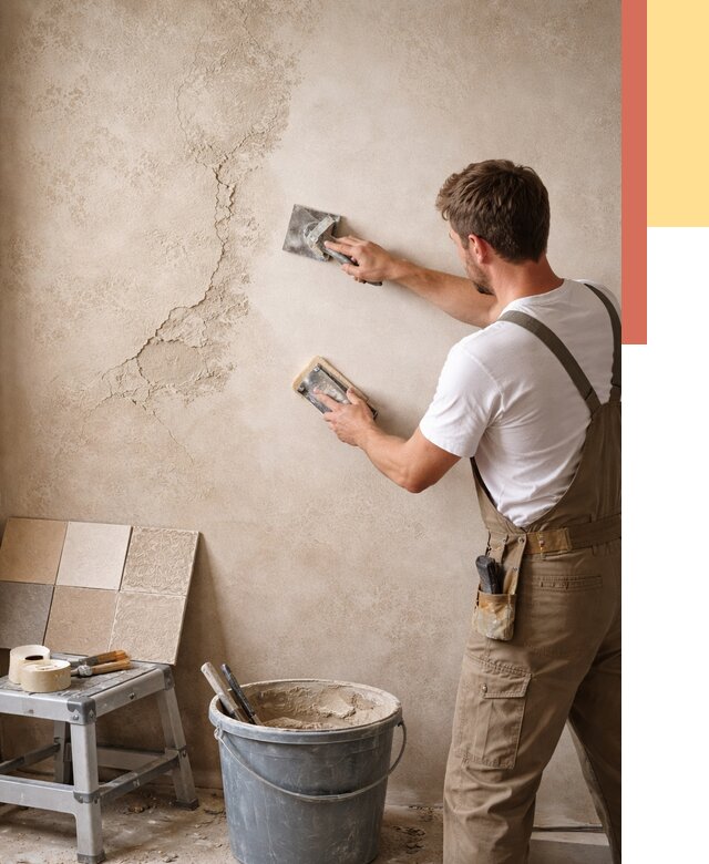 Ремонт декоративной штукатурки в Волгограде от 4676 руб. под ключ | ОТДЕЛОЧНИК-Влг