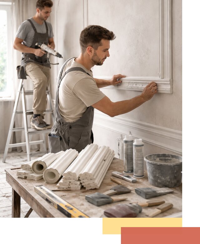 Монтаж лепнины на стены в Волгограде профессионально и качественно