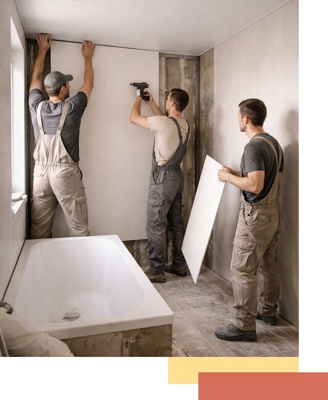 Отделка ванной панели ПВХ профессионально в Волгограде