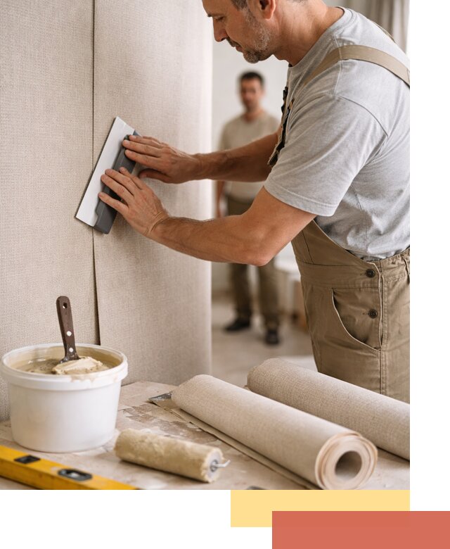 Поклейка текстильных обоев в Волгограде профессионально и аккуратно