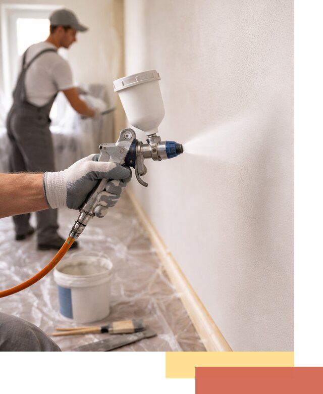 Покраска стен краскопультом в Волгограде быстро и качественно