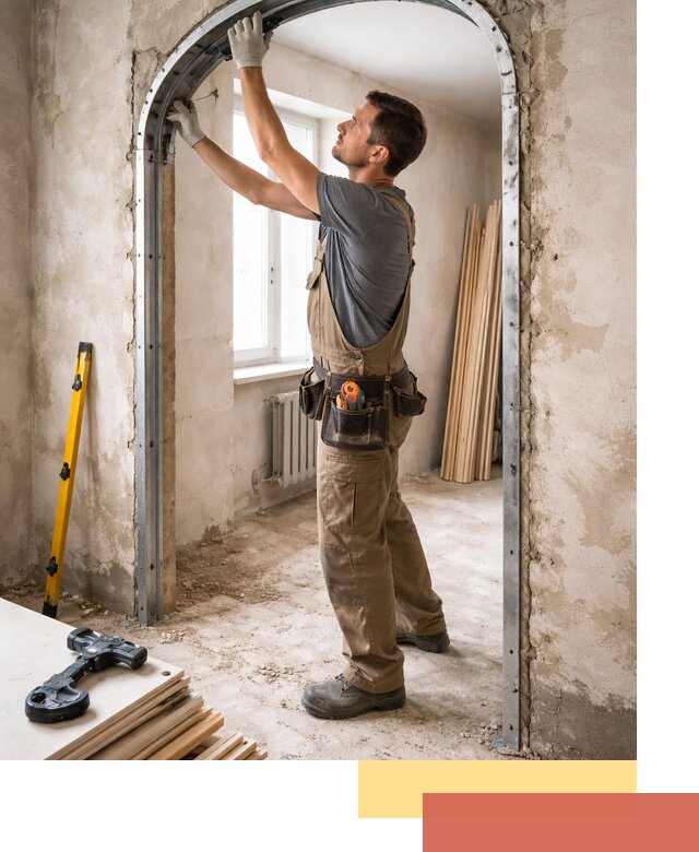 Устройство арочного проема в Волгограде под ключ