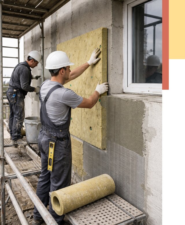 Утепление стен в Волгограде от 4468 руб. под ключ — быстро и недорого | ОТДЕЛОЧНИК-Влг