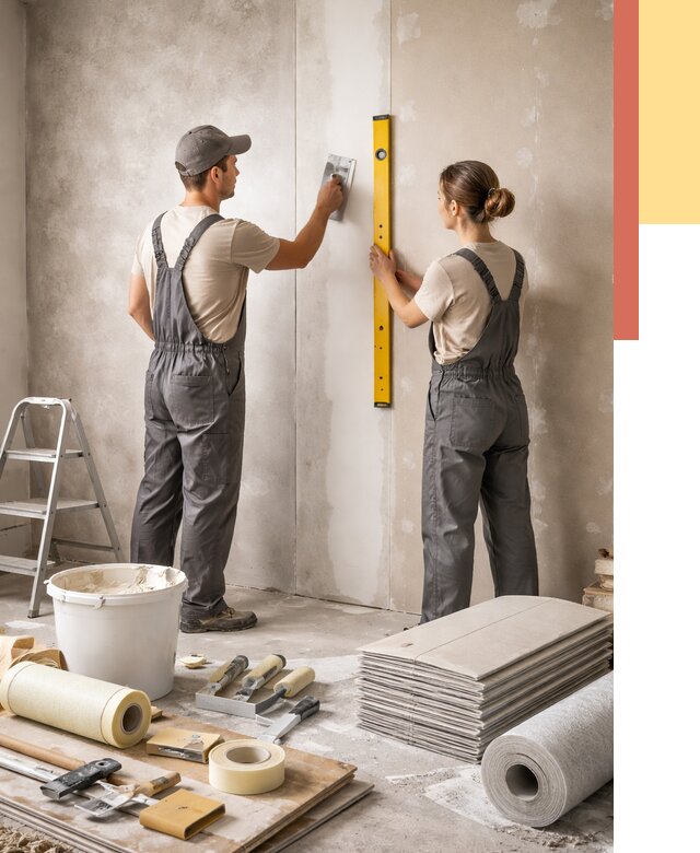 Отделка стен в Волгограде от 1559 руб/м² — недорого, быстро, под ключ | ОТДЕЛОЧНИК-Влг