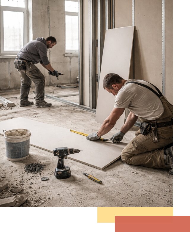 Кладка перегородок из ПГП под ключ в Волгограде