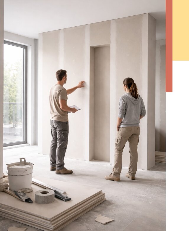 Зонирующая перегородка из гипсокартона в Волгограде от 2909 руб. под ключ | ОТДЕЛОЧНИК-Влг