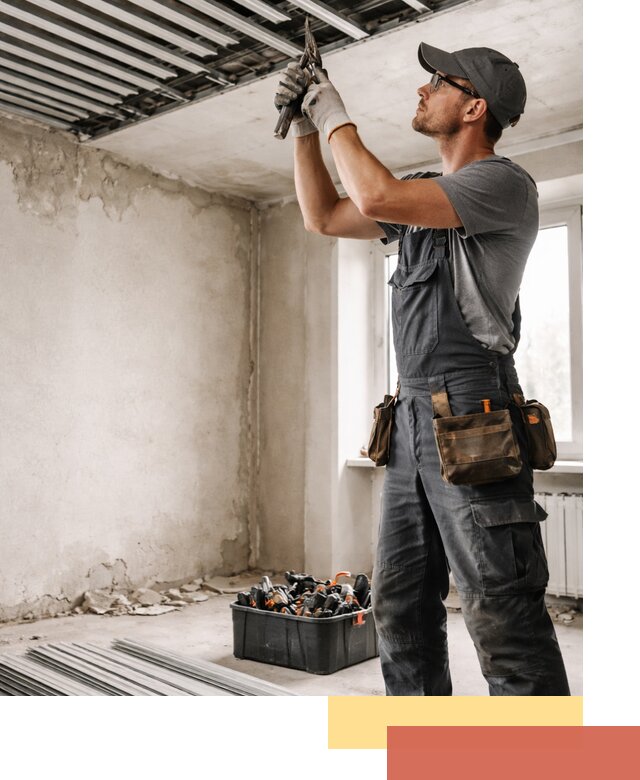 Демонтаж реечного потолка в Волгограде быстро и аккуратно