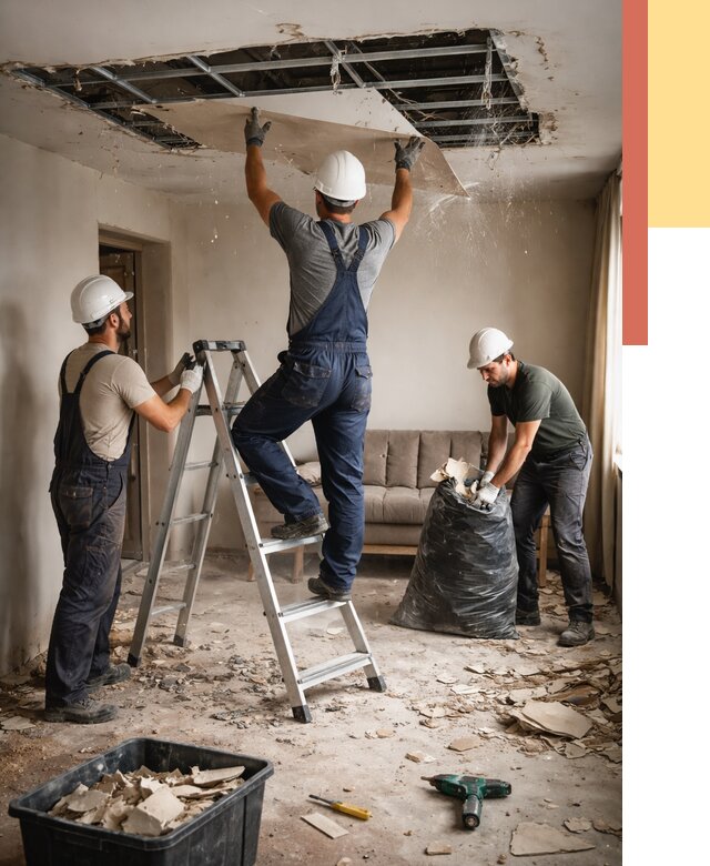 Демонтаж гипсокартонного потолка в Волгограде от 436 руб. за м2 — ОТДЕЛОЧНИК-Влг