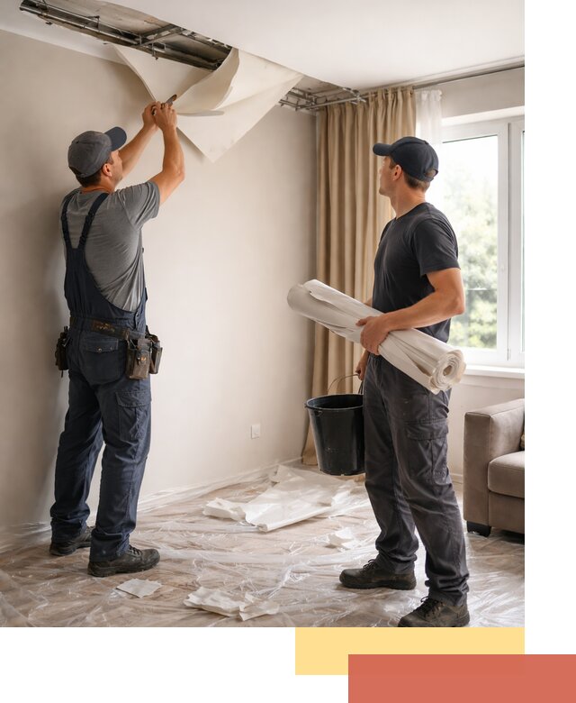 Демонтаж натяжного потолка в Волгограде быстро и аккуратно