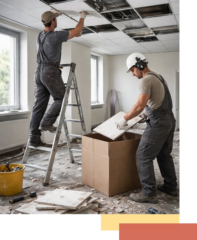 Демонтаж потолочной плитки в Волгограде быстро и аккуратно