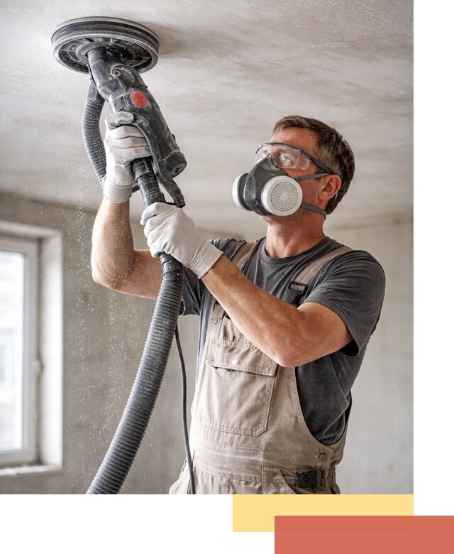 Шлифовка потолка в Волгограде — качественная подготовка под отделку