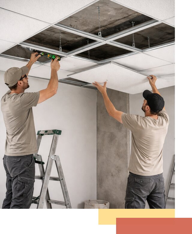 Монтаж потолка Армстронг под ключ в Волгограде