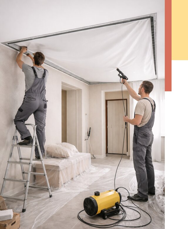 Монтаж натяжного потолка в прихожей в Волгограде от 2754 руб. под ключ | ОТДЕЛОЧНИК-Влг