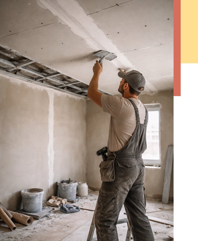 Ремонт потолка из гипсокартона в Волгограде от 675 руб./м² — быстро и недорого | ОТДЕЛОЧНИК-Влг